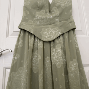 Azazie Atelier Isaura Celadon Sage Floral Maxi Dress