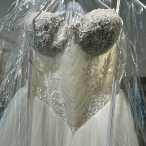 Sequin Beaded Corset Sweetheart Tulle Wedding Dress